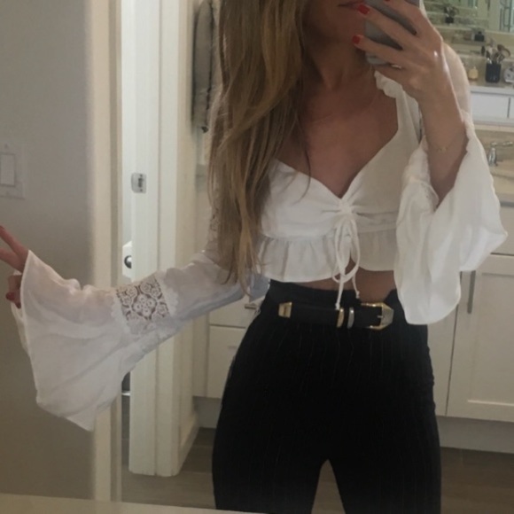 —Sold on Depop— NWOT sold out SCF White Crescent Crop top sz 0 - Picture 7 of 8